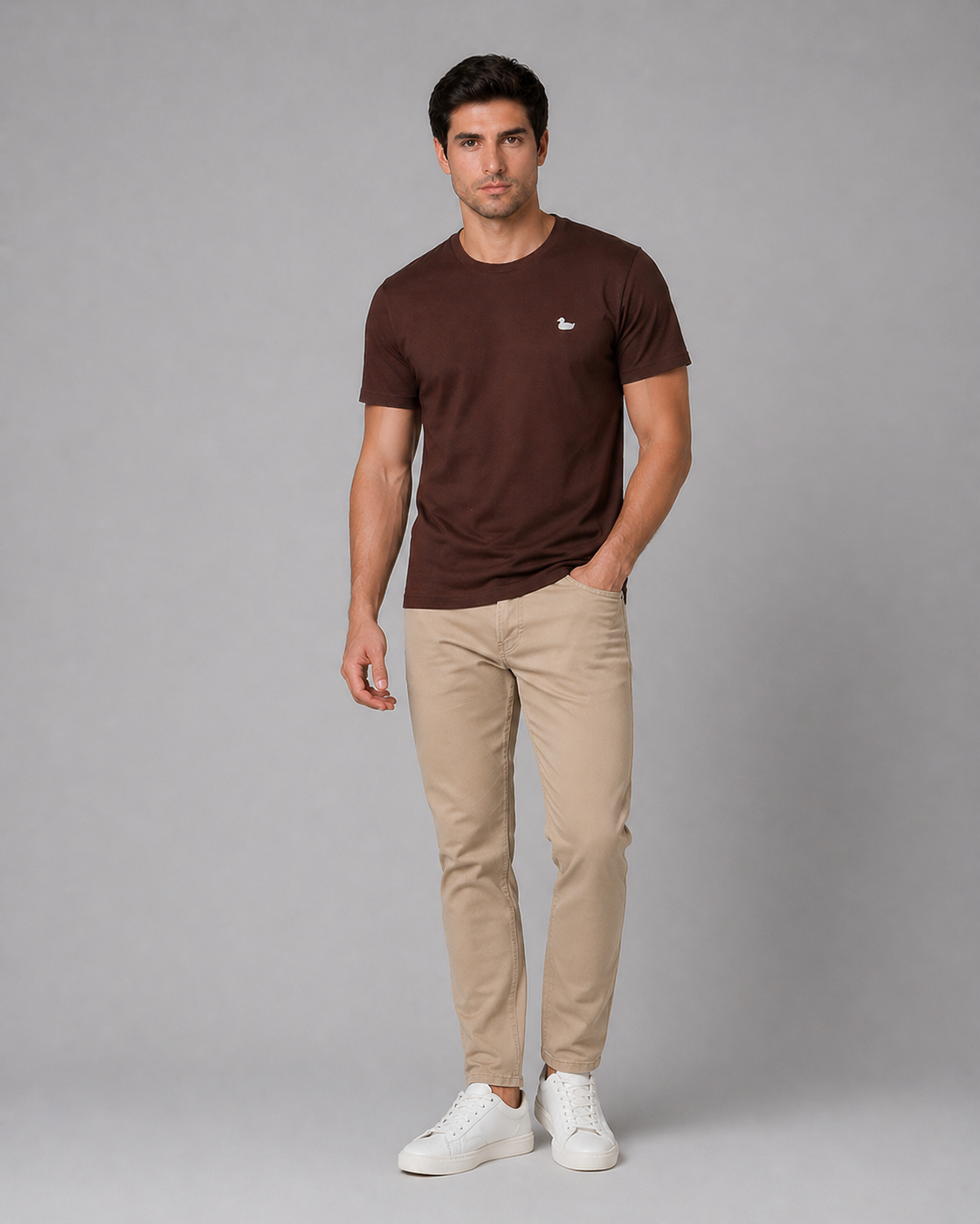 T-shirt Patos Marrom 30.1
